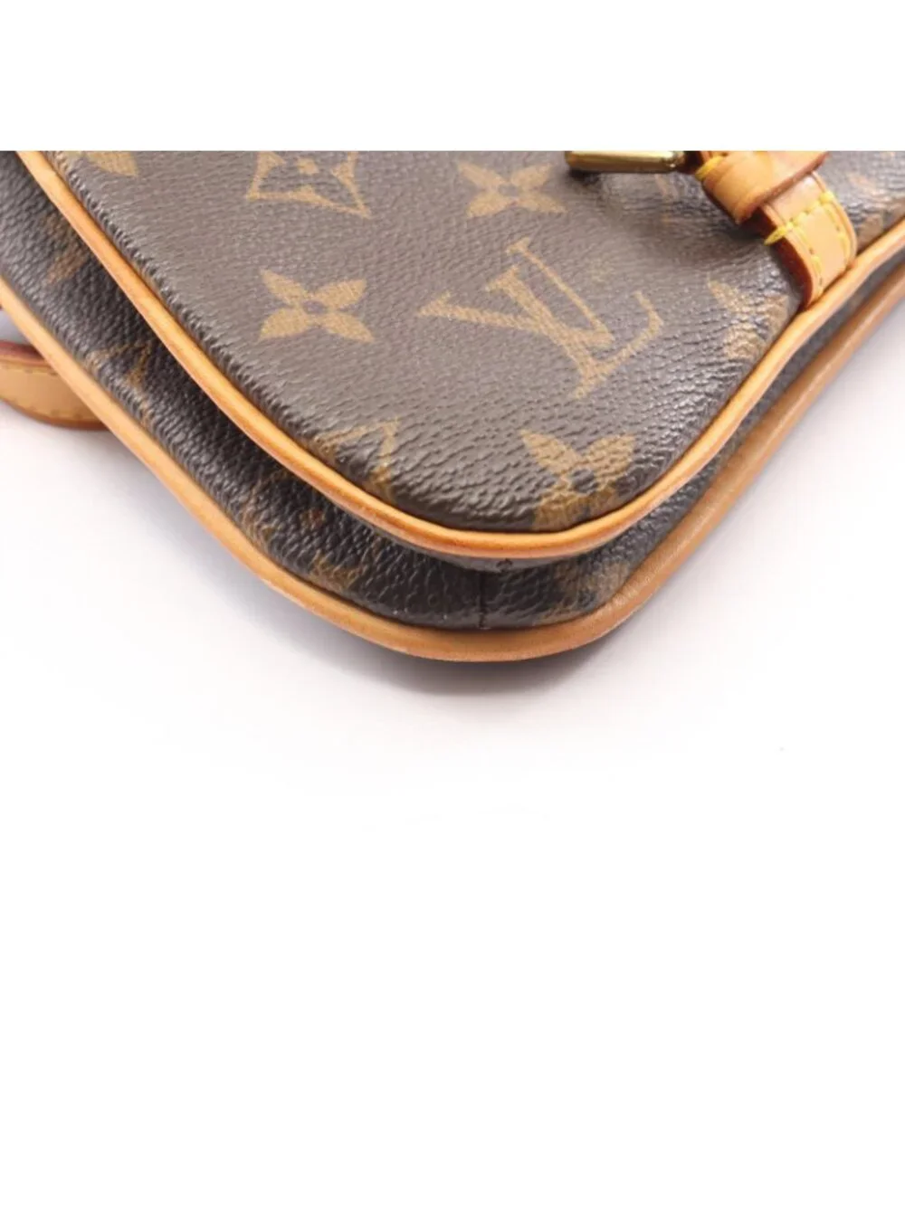 Louis Vuitton Shoulder Bag Marelle Canvas Leather